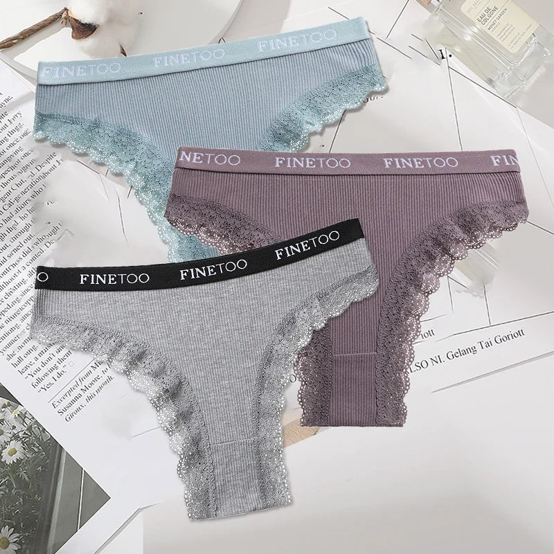 INTIMO SECRETS 3-Pack Cotton Brazilian Panties – Low Rise Plus Size Women