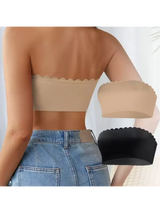 Women's Sexy Seamless Strapless Tube Top Bra, Women's Full Cup Ultra-thin Silicone Anti Slip Bra, Off Shoulder Dress Bra