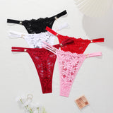 INTIMO SECRETS 5-Pack Multi-Color Plus-Size Women’s Sexy G-String Thongs – Elegant Lingerie 1XL-4XL