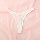 INTIMO SECRETS Lace Sexy Thong – Seamless Low-Rise G-String Underwear