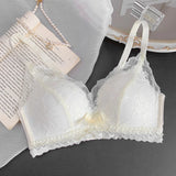 INTIMO SECRETS Japanese Push-Up Bra – Lace Enhancer Wire-Free Lift Bralette