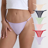 INTIMO SECRETS 3PCS Adjustable Thongs – Seamless Elastic G-String Underwear for Women