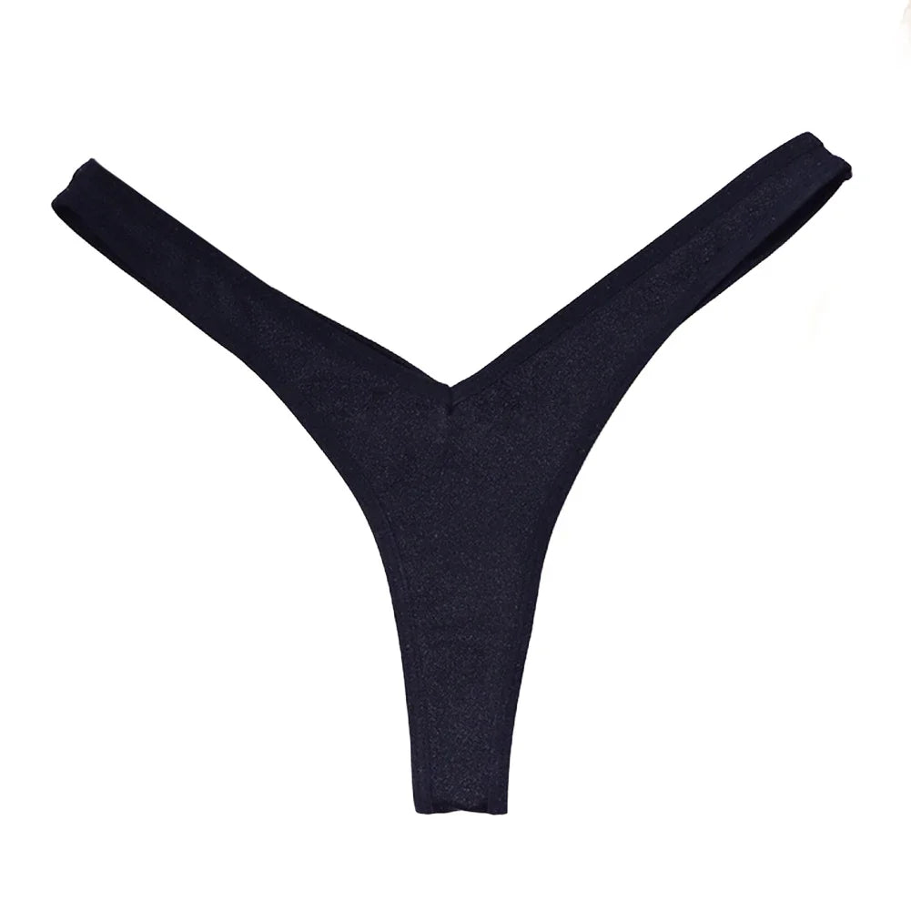 INTIMO SECRETS Women’s Sexy V-Waist Sports Thong – Breathable Low-Rise G-String Underwear