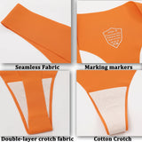 INTIMO SECRETS 6-Pack Women’s Seamless V-Waist Thongs – Ultra-Thin Summer G-String Panties