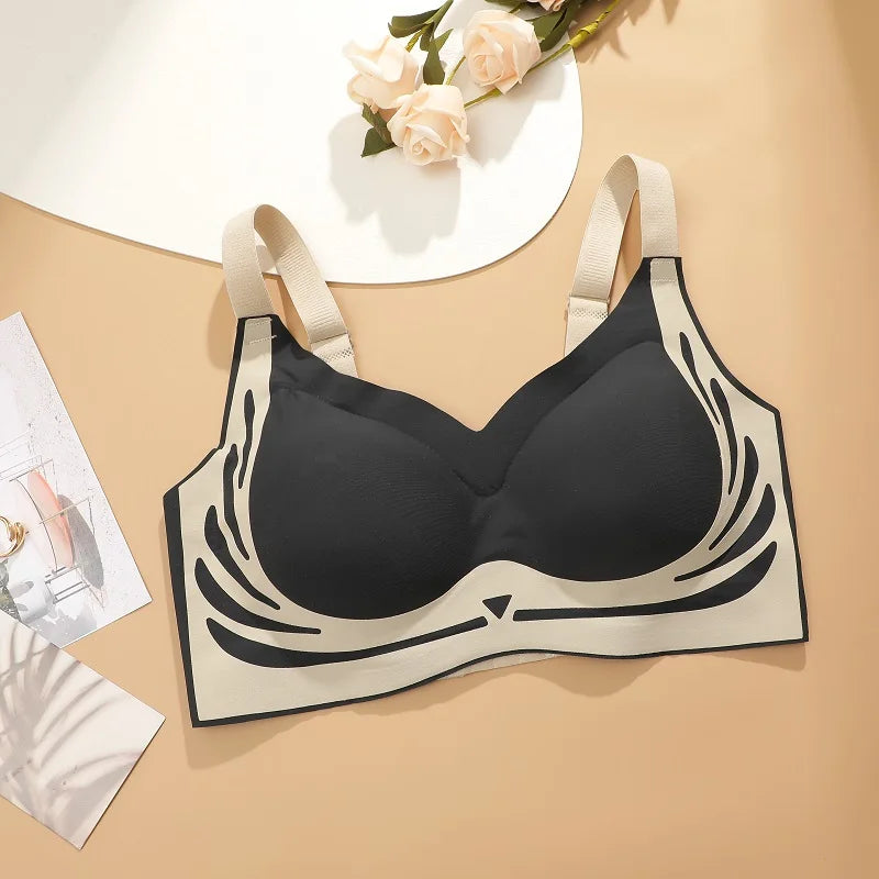 INTIMO SECRETS Plus Size Super Gather Push-Up Bra – Soft Seamless Support