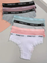 INTIMO SECRETS 3-Pack Cotton Brazilian Panties – Low Rise Plus Size Women