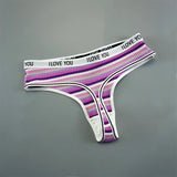 INTIMO SECRETS 3PCS Cotton Thongs – Soft Low-Rise G-String Underwear for Women