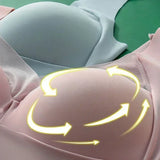 INTIMO SECRETS Plus Size Wireless Push-Up Bra – Seamless Lace Comfort