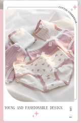 INTIMO SECRETS 5-Pack Cute Love Cotton Panties for Women