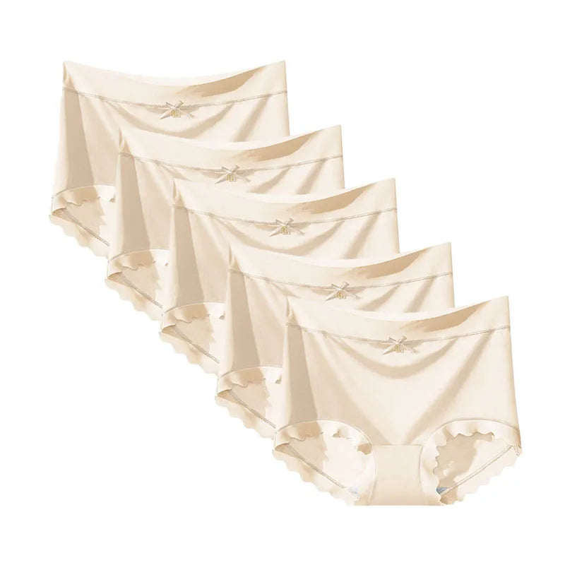 INTIMO SECRETS 5-Pack Women’s Silk Blend Mid-Rise Briefs – Soft & Comfortable