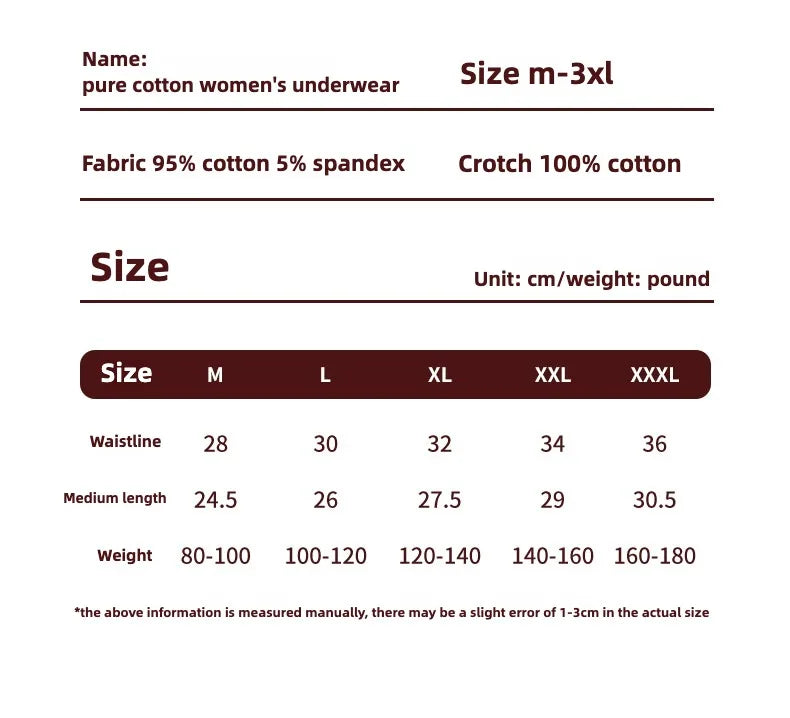 INTIMO SECRETS 3PCS Women’s Cotton Boxer Panties – Plus Size Lingerie