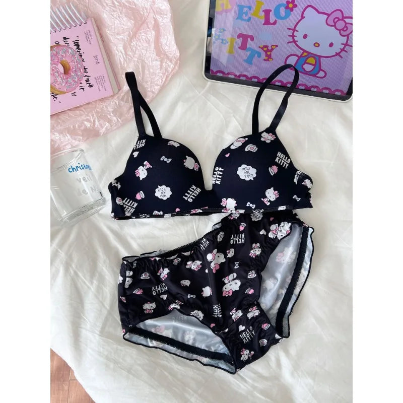 INTIMO SECRETS Hello Kitty Girls’ Cartoon Slimming Bra – Comfortable Active Underwear