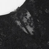 INTIMO SECRETS Plus-Size Mid-Waist Black Floral Panties 1XL-4XL
