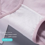 4PCS High Waist Women's Panties Breathable Cotton Panty Lovely Print Ladies Underwear Plus Size Female Lingerie Girls Briefs