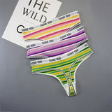 INTIMO SECRETS 3PCS Cotton Thongs – Soft Low-Rise G-String Underwear for Women