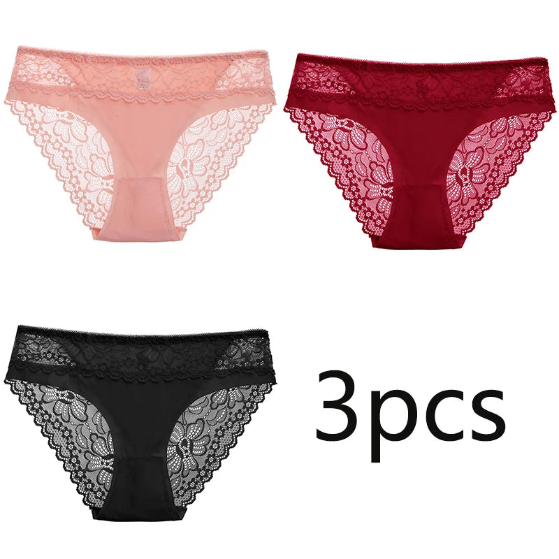 INTIMO SECRETS 3PCS Lace Shaper Panties – Plus Size Women 2XL Lingerie
