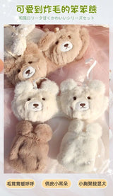 Japanese Cute Girl Plush Underwear Autumn And Winter Japanese Bra Set Without Underwire Warm