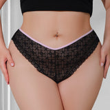 INTIMO SECRETS Plus-Size Mid-Waist Floral Panties – Sexy Comfortable Women’s Briefs 1XL-4XL