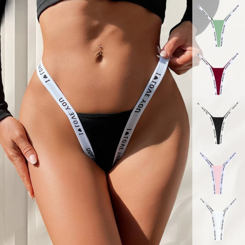 INTIMO SECRETS Sexy Cotton-Blend G-String – Minimalist Knit String Thong & Low-Rise Invisible Lingerie