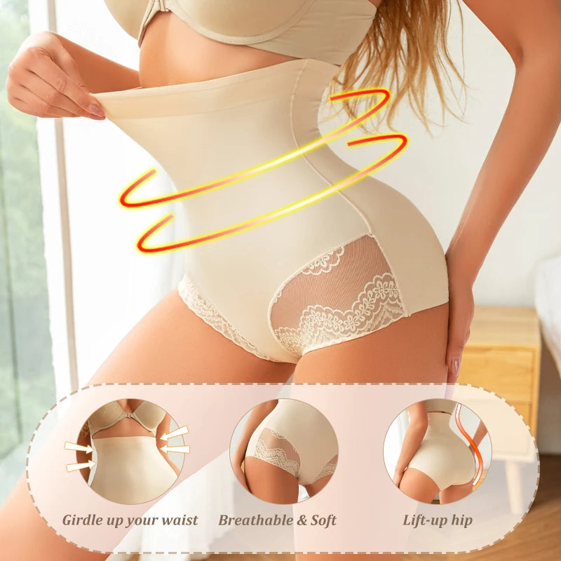 INTIMO SECRETS Seamless High Waist Panties – Plus Size Women’s Shapewear