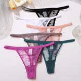 INTIMO SECRETS 2PCS Mesh Thongs – Transparent Seamless G-String Underwear for Women S-XL
