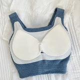 INTIMO SECRETS Winter Warm Fleece Bralette – Padded Thermal Crop Top