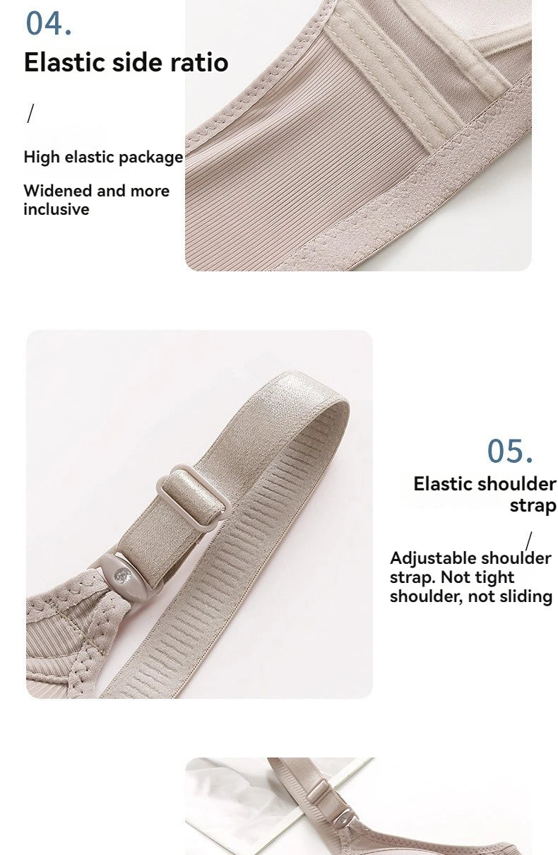 INTIMO SECRETS Plus Size Front Buckle Push-Up Bra – Adjustable & Comfortable