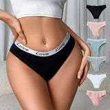 INTIMO SECRETS Plus Size Mid-Waist Thong Panties
