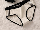 Women Underwear Cotton Crotch Mid Waist Traceless Sexy Panties Japanese Sports Style Girls Breathable Underpants Simple Lingerie