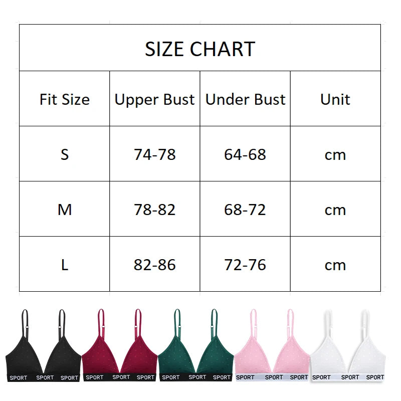 INTIMO SECRETS Dot Lace Push-Up Bralette – Wireless V-Neck Women’s Bra