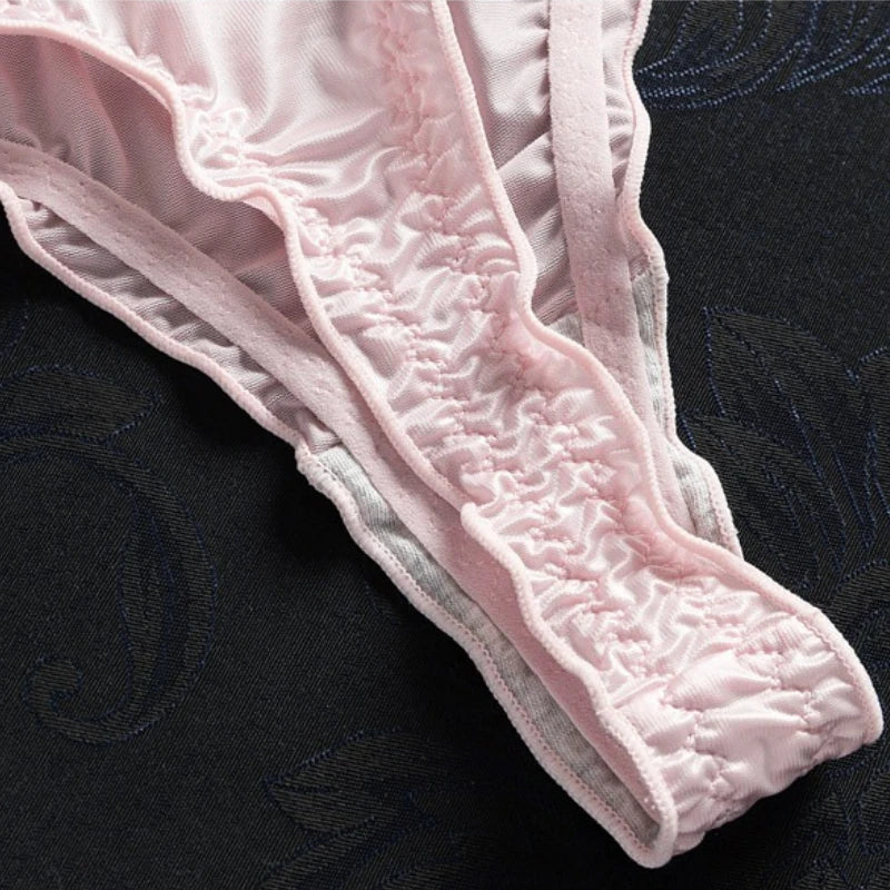 INTIMO SECRETS Women’s Ice Silk G-String – Ultra-Thin Seamless Low-Waist Thong