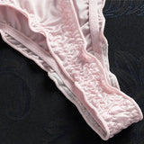 INTIMO SECRETS Women’s Ice Silk G-String – Ultra-Thin Seamless Low-Waist Thong