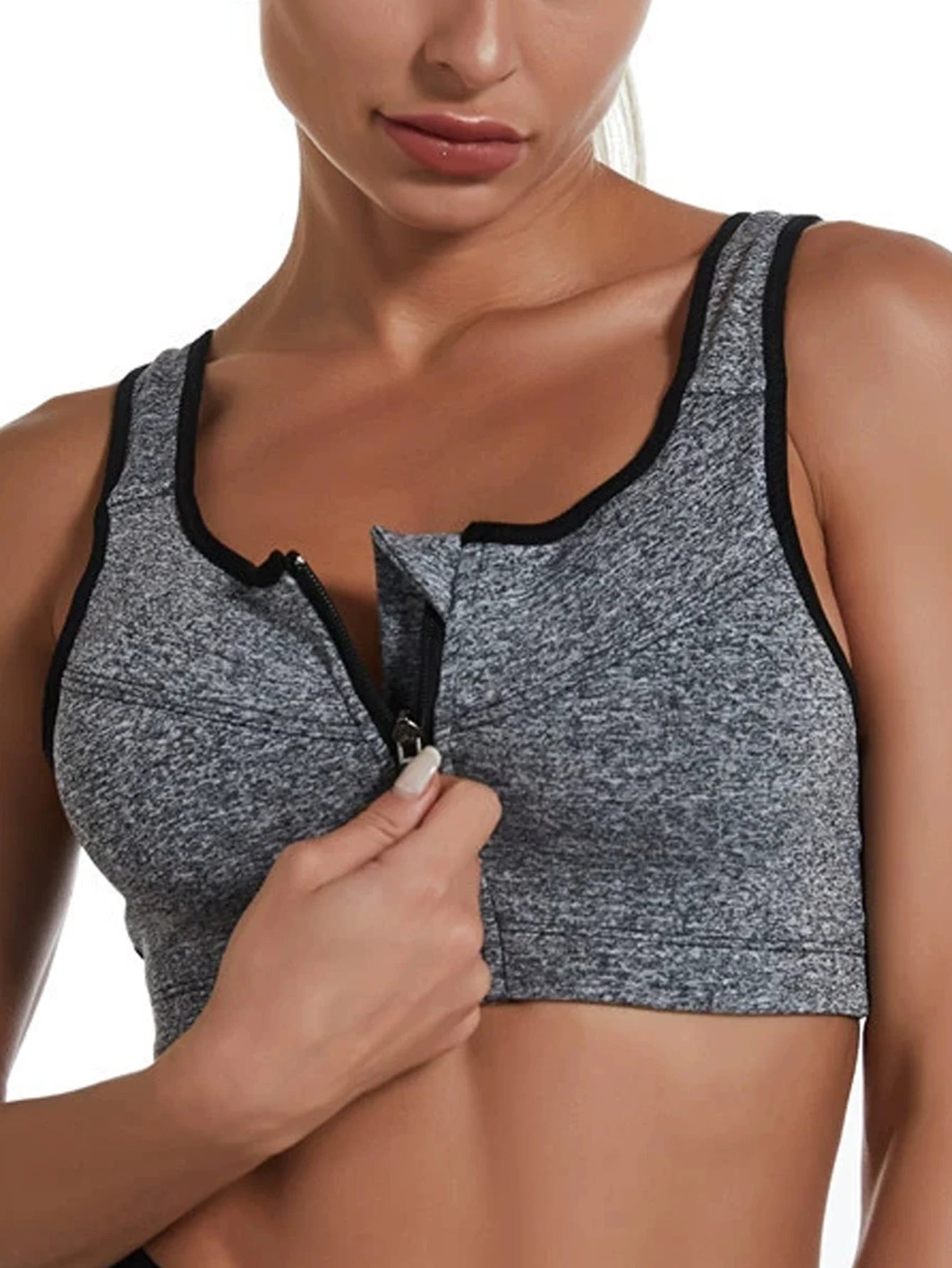 INTIMO SECRETS Women’s Deep U Sports Bra – Shockproof Yoga & Fitness Top