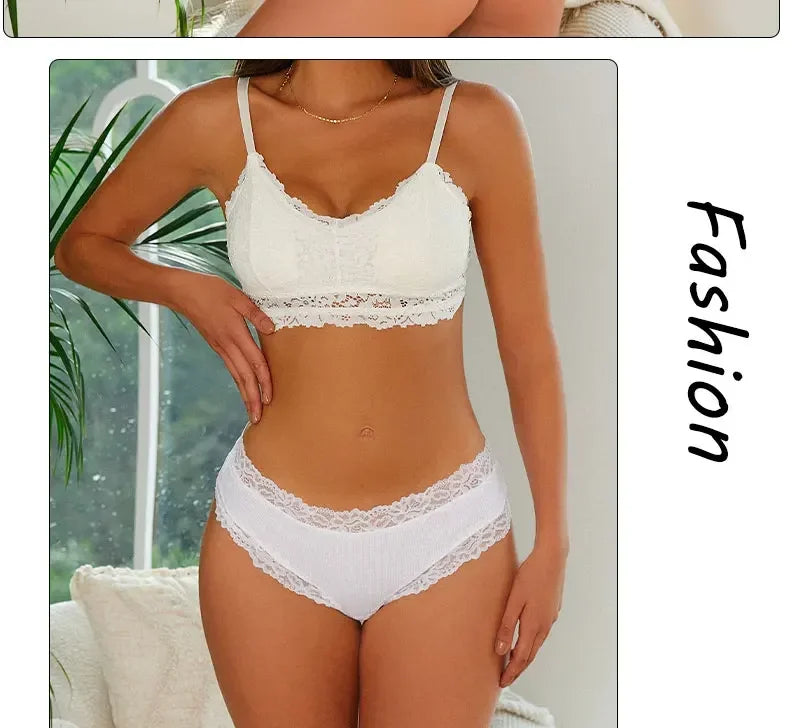 INTIMO SECRETS Women’s Low-Waist Seamless Lace Cotton Panties – Breathable Bikini Underwear