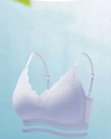 New Top Lace Seamless Women's Underwear Small Chest Gathered Non-slip No Steel Ring Sexy Sling Beautiful Back Bra Thin Section