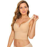 INTIMO SECRETS Women’s High-Elastic Wireless Sports Bra – Plus Size Removable Pads Bralette