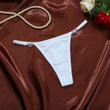 INTIMO SECRETS Women’s Low-Rise Heart Decoration G-String Thong