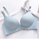 Sexy Push Up Bra Corset Wireless One-Piece Breathable Underwear Gathered Uphold Bra Set for Women Lingerie Seamless Bralette