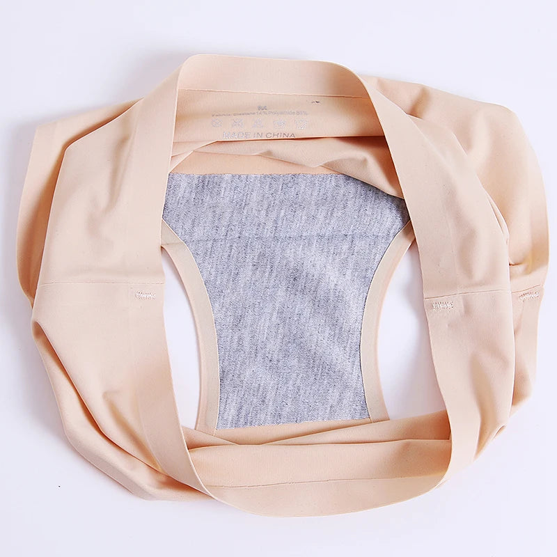 INTIMO SECRETS Plus Size Women’s Panties – Breathable Silk Satin 4PCS