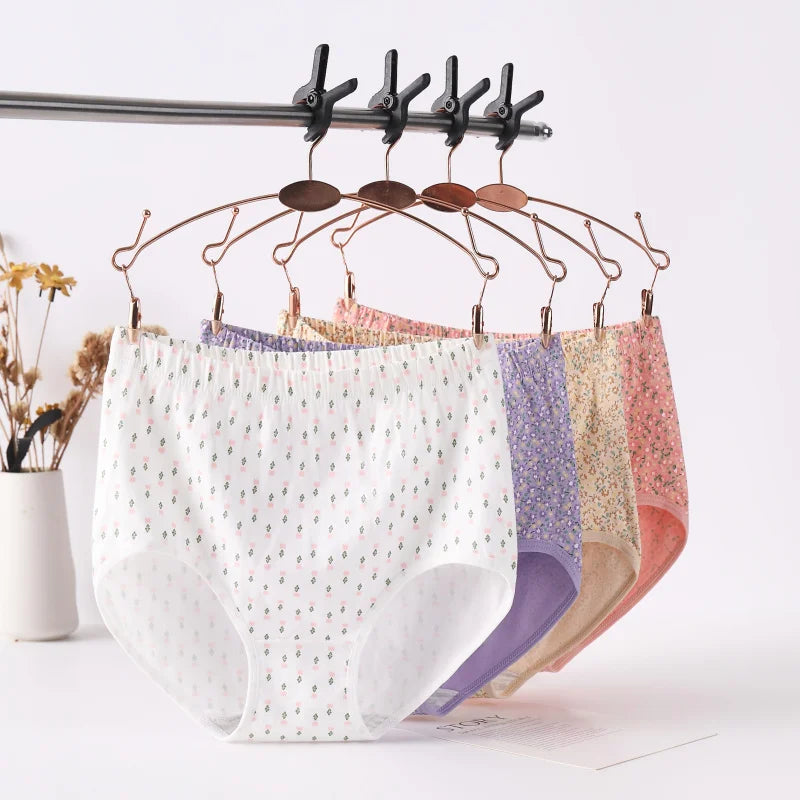 INTIMO SECRETS High Waist Cotton Panties – Plus Size Women’s Lingerie