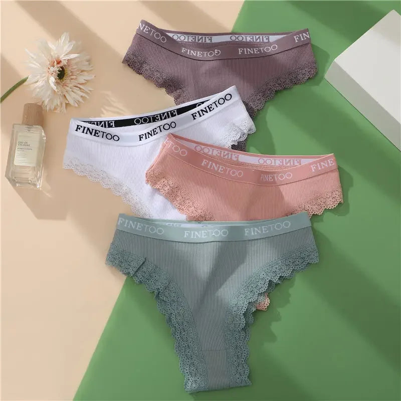 INTIMO SECRETS 3-Pack Cotton Brazilian Panties – Low Rise Plus Size Women