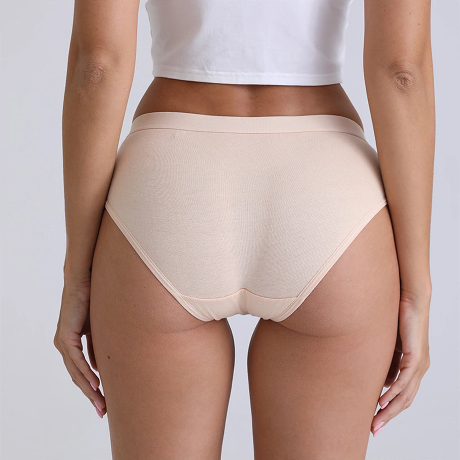 INTIMO SECRETS Women’s Solid Color Cotton Briefs – Breathable & Comfortable