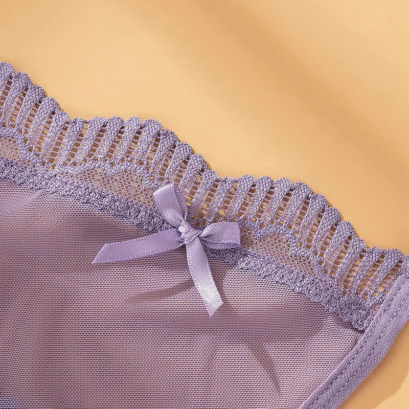 INTIMO SECRETS Transparent Mesh G-String – Soft Low-Rise Sexy Thong & Breathable Daily Lace Lingerie