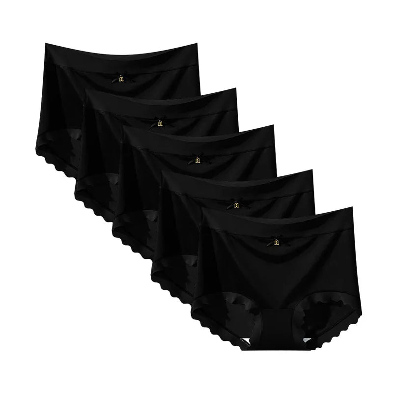 INTIMO SECRETS 5-Pack Women’s Silk Blend Mid-Rise Briefs – Soft & Comfortable