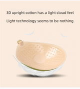 INTIMO SECRETS Women’s Round Cup Chest Patch – Front Button Push-Up Small Chest Enhancer, Invisible Wedding Bra