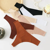 INTIMO SECRETS Ice Silk Thong – Sexy G-String, Low Waist, Seamless Comfort