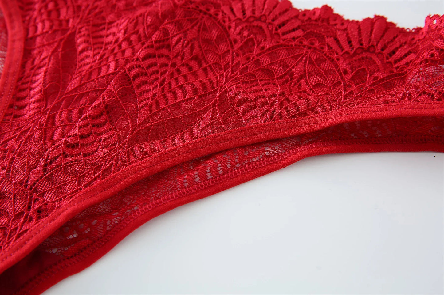 INTIMO SECRETS Women’s Low-Waist Hollow Lace Embroidered Panties – Summer Breathable