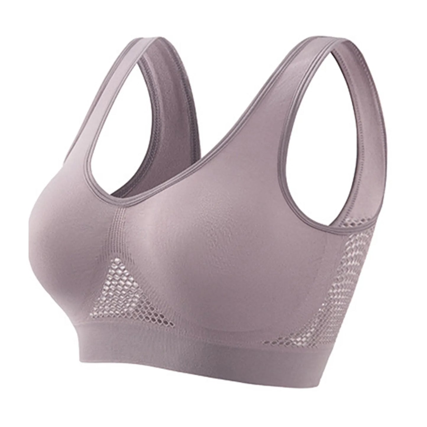 INTIMO SECRETS Wireless Sports Bra – Seamless Push-Up Crop Top