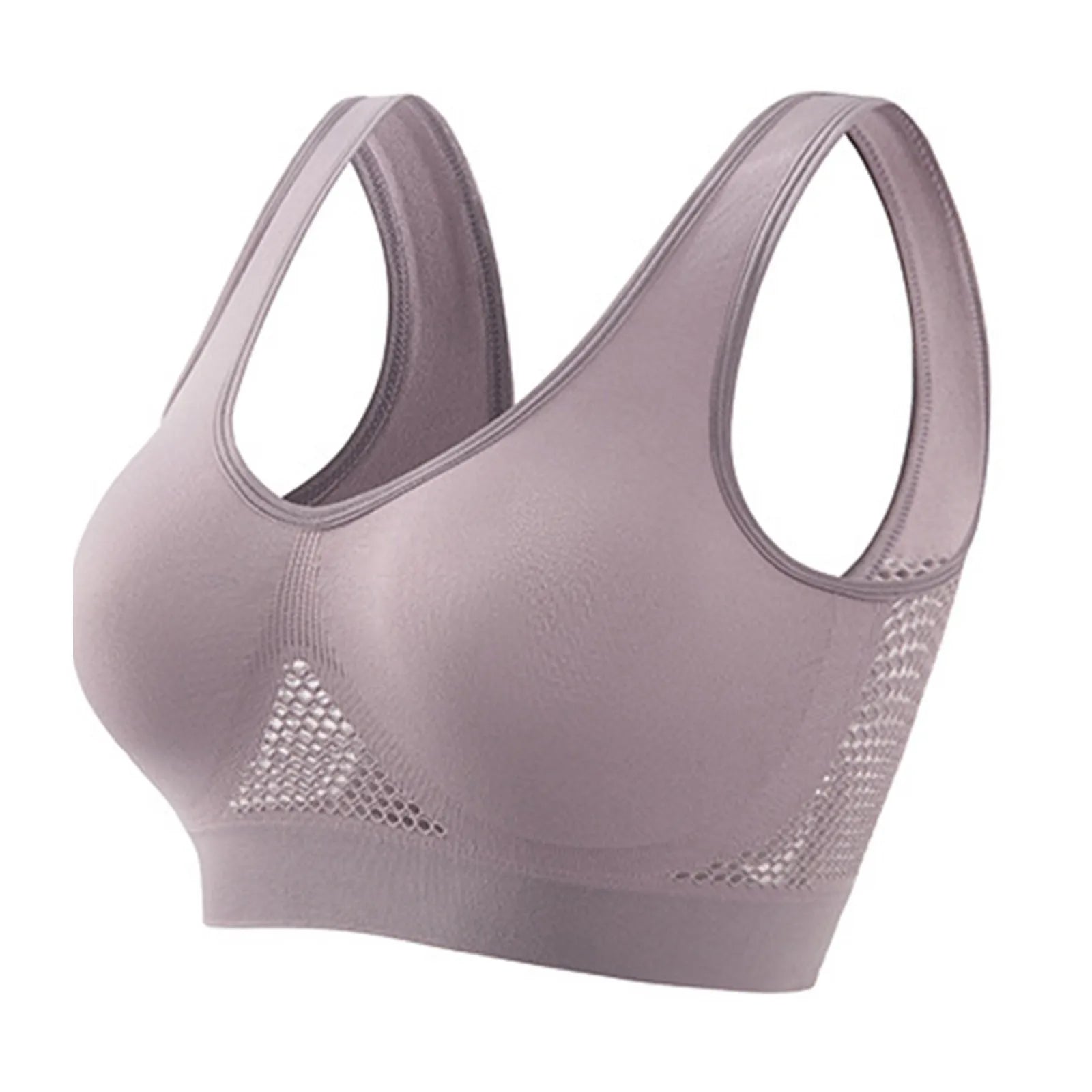 INTIMO SECRETS Wireless Sports Bra – Seamless Push-Up Crop Top
