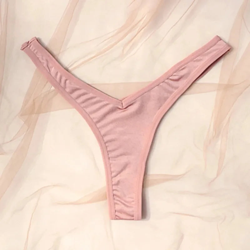 INTIMO SECRETS Women’s Sexy V-Waist Sports Thong – Breathable Low-Rise G-String Underwear